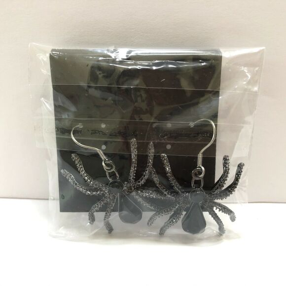 Spider Earrings Eye Ring Rhinestone 4 Halloween Costume Jewelry Gothic Steampunk - Picture 7 of 10